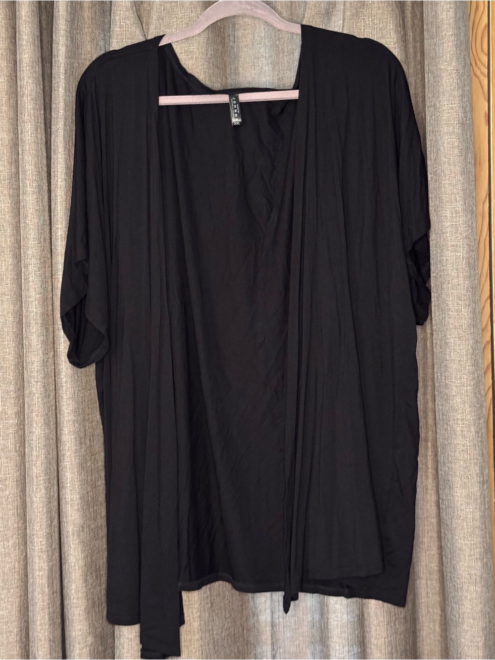 Made by Johnny Black Short Sleeve Cardigan